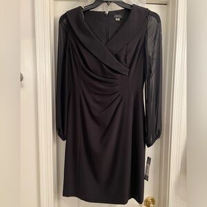 Tahari black cocktail dress, size 6